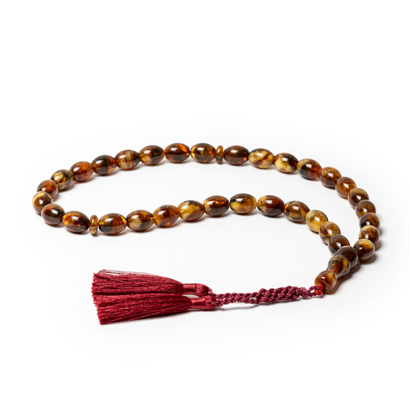 Lithuanian Baltic Amber with Silk redTassel - Image 3