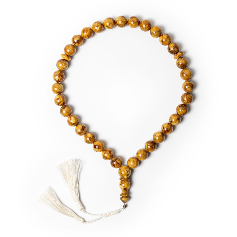 Lithuanian Baltic Amber with White Tassel